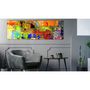Voir la diapositive 2 : Paris Prix Tableau Imprimé  Colourful Abstraction Narrow
