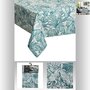 Voir la diapositive 2 : ATMOSPHERA Nappe anti-tache ethnique Tikal - L. 240 x l . 140 cm - Vert