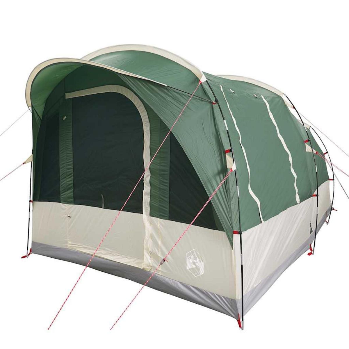 VIDAXL Tente de camping tunnel 3 personnes vert impermeable