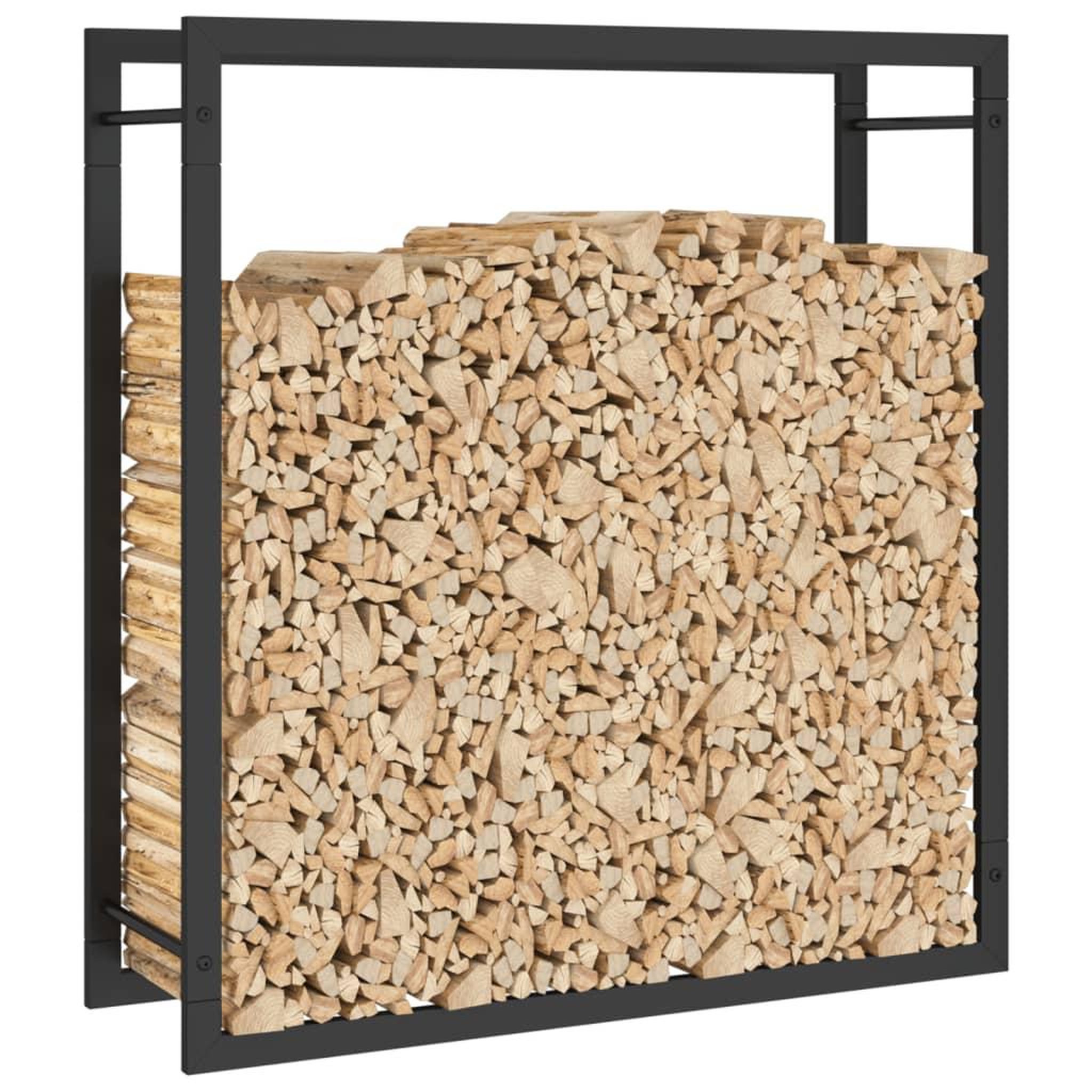Voir la diapositive 5 : VIDAXL Portant de bois de chauffage Noir mat 80x28x86 cm Acier