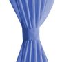 Voir la diapositive 4 : VIDAXL Rideau occultant 2 pcs Voile 140 x 175 cm Bleu royal
