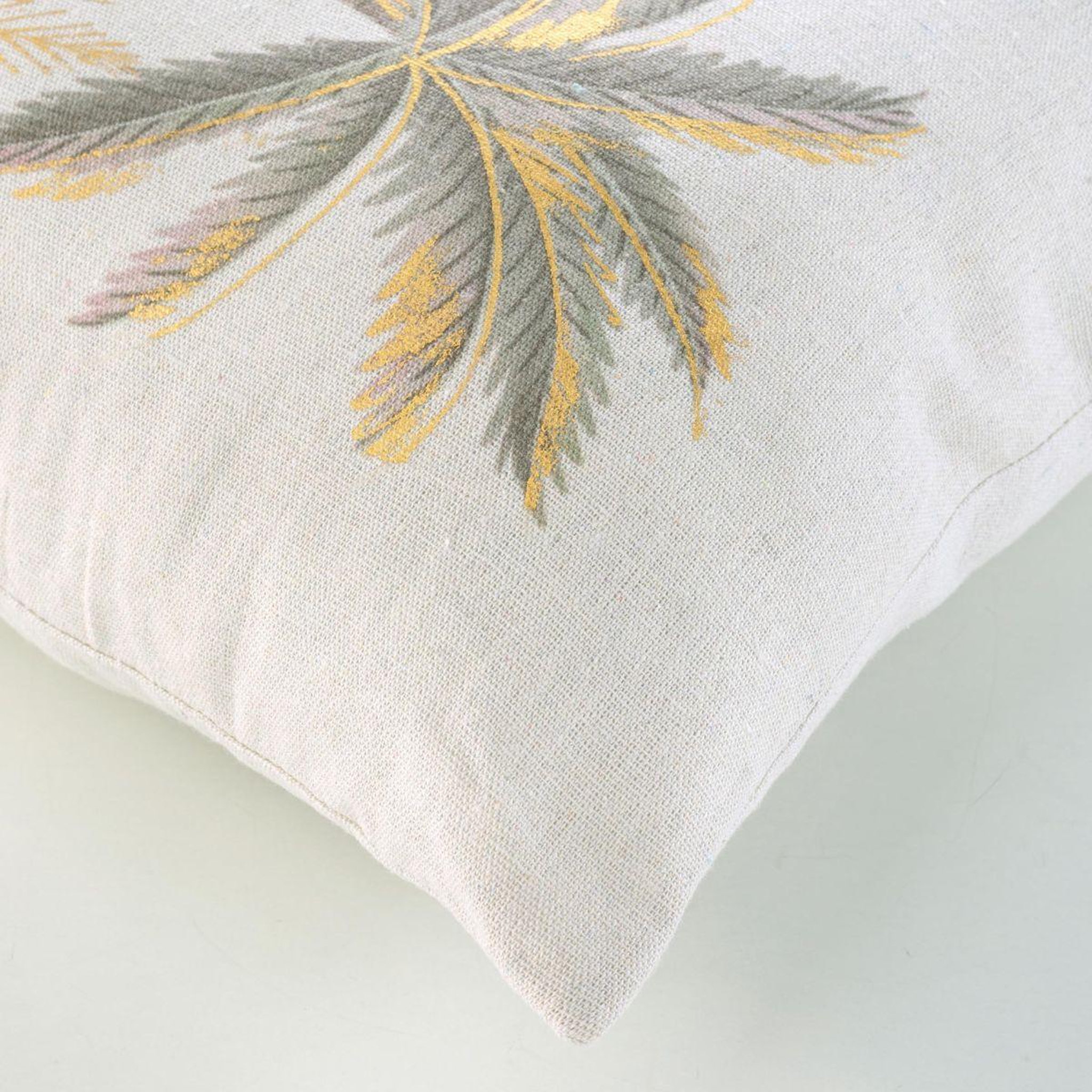 Voir la diapositive 3 : Douceur d'Intérieur Coussin déco imprimé  willo  45x45cm naturel