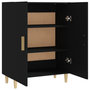 Voir la diapositive 5 : VIDAXL Buffet Noir 70x34x90 cm Bois d'ingenierie