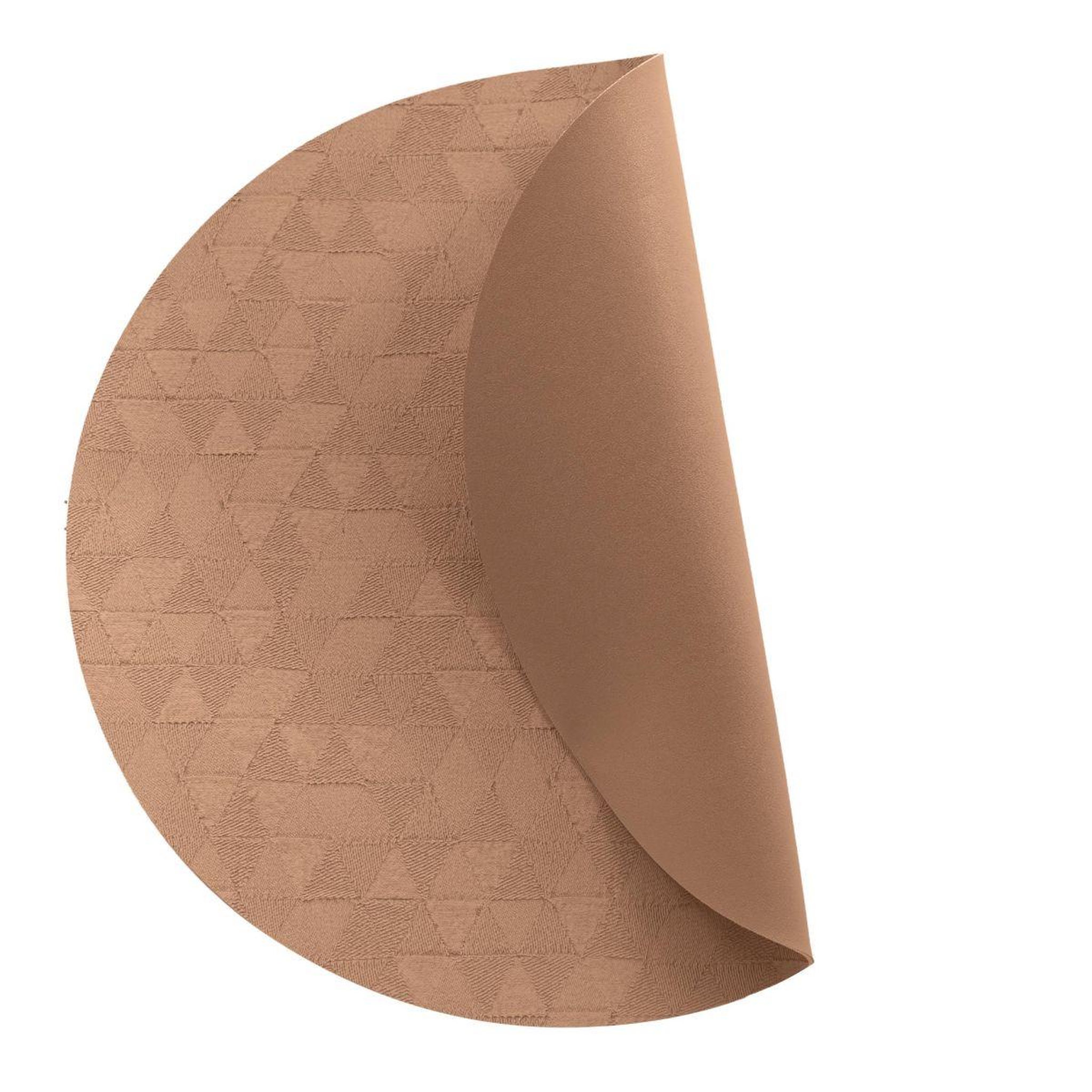 Voir la diapositive 2 : Douceur d'Intérieur Set de table rond  delta  38cm camel