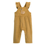 Petit Béguin Salopette bébé en velours côtelé Swan. Coloris disponibles : Jaune