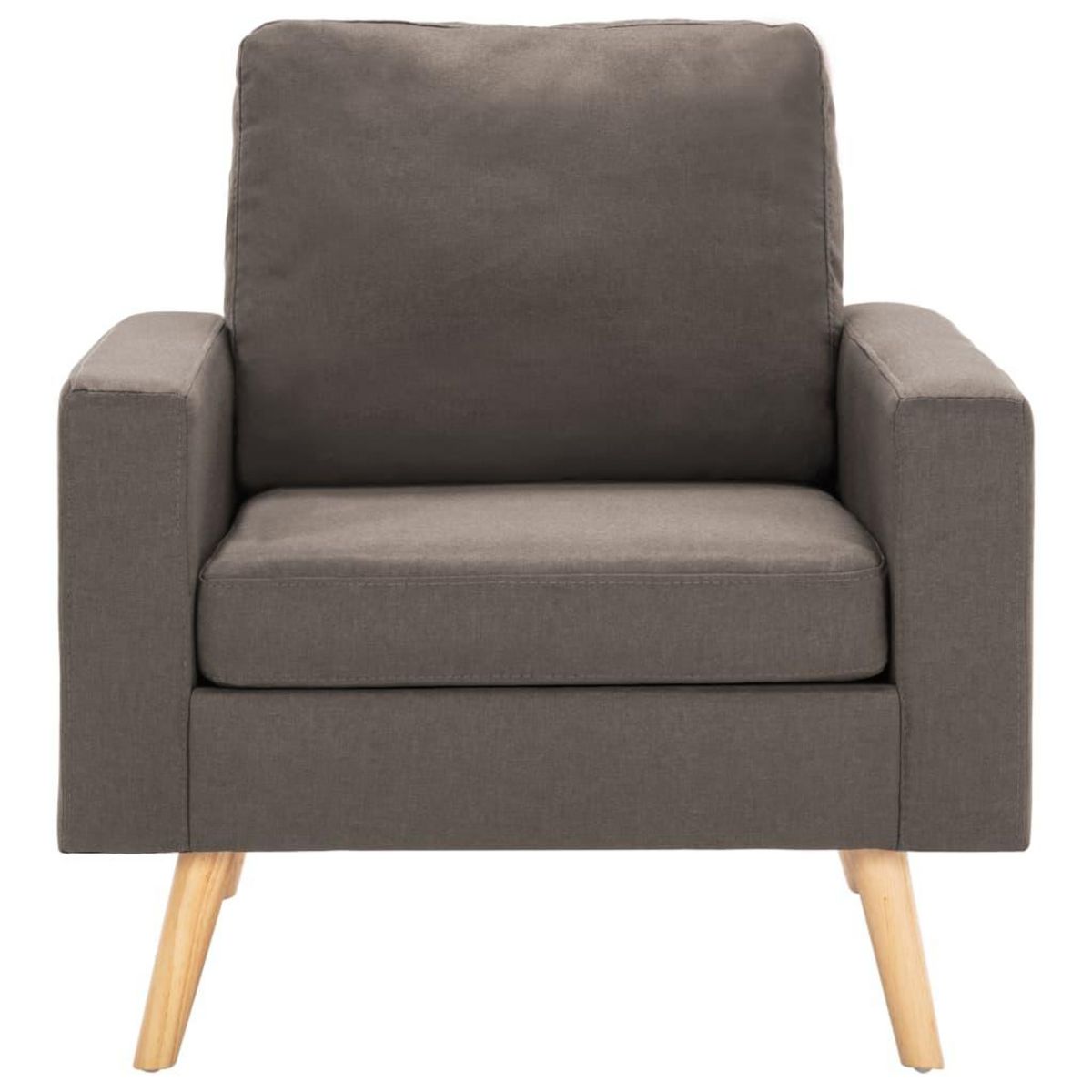 VIDAXL Fauteuil Taupe Tissu