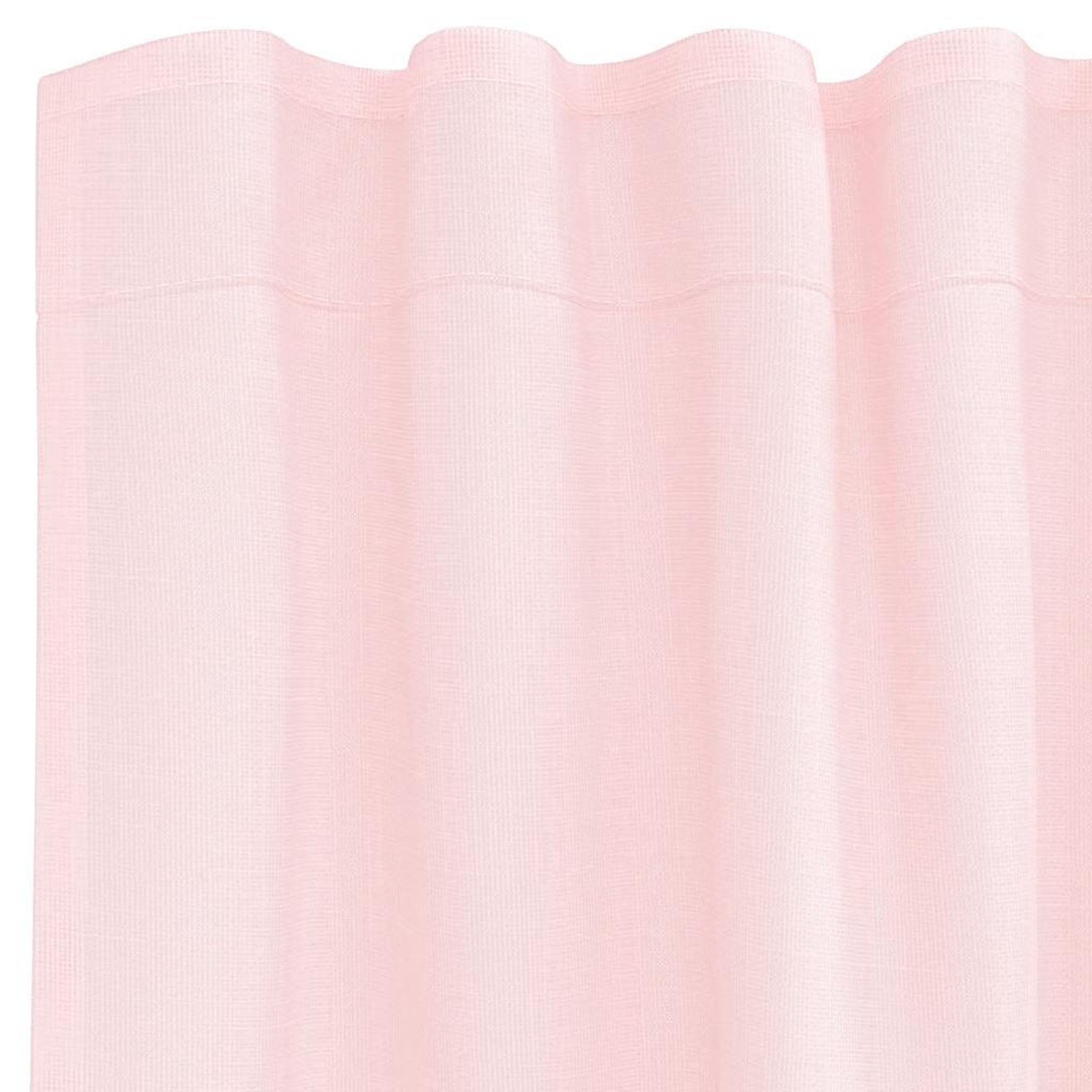 Voir la diapositive 5 : VIDAXL Rideaux en voile avec boucles 2 pcs rose clair 140x245 cm