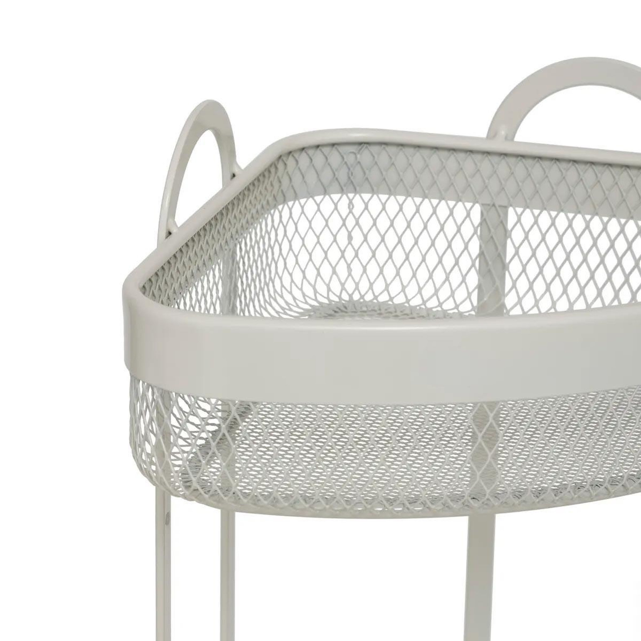 Voir la diapositive 2 : FIVE Étagère d'angle de cuisine 2 niveaux  mayaj  33cm beige