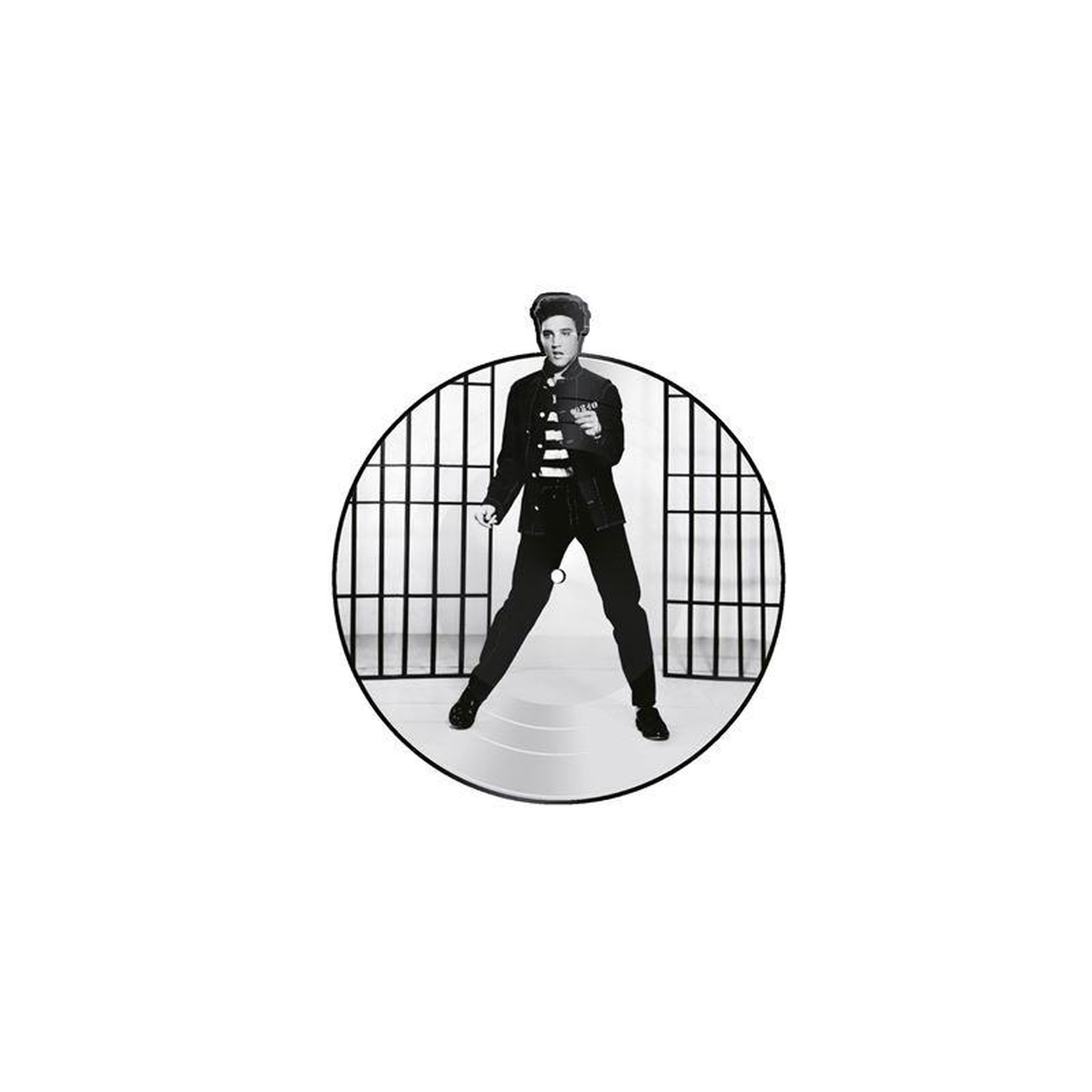 Lp picture disc découpé elvis presley jailhouse rock culture factory