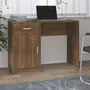 VIDAXL Bureau avec tiroir et armoire Chene marron 100x40x73 cm