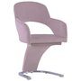 VIDAXL 3056593 Dining Chairs 6 pcs Pink Velvet (3x287779)