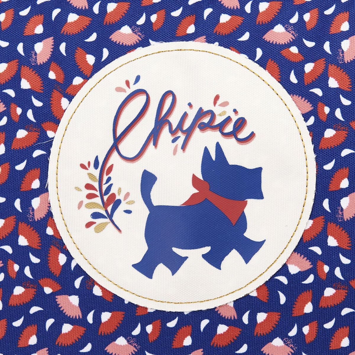 CHIPIE Cartable à roulettes 41 cm CM1/CM2 bleu motif feuilles