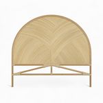 Rendez vous déco Tête de lit en rotin naturel 140 cm - Beigia. Coloris disponibles : Marron