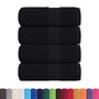 Voir la diapositive 2 : VIDAXL Serviettes de visage 4 pcs noir 30x30 cm 360 g m² 100% coton