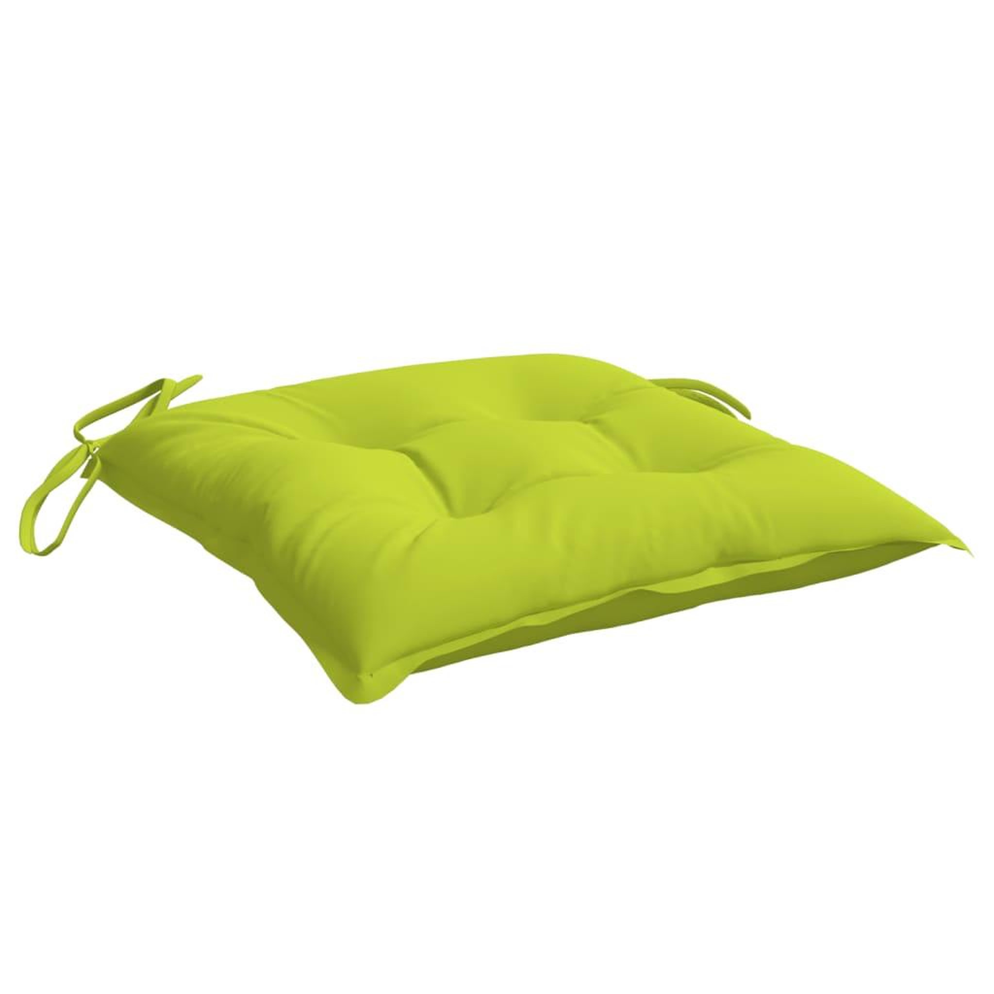 Voir la diapositive 5 : VIDAXL Coussins de chaise lot de 4 vert brillant 40x40x7 cm