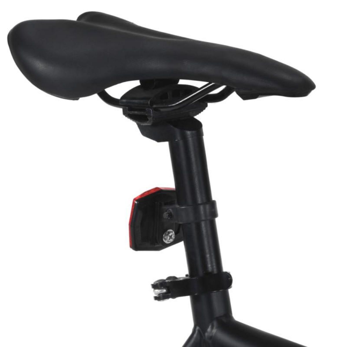 VIDAXL Vélo à pignon fixe noir et vert 700c 55 cm