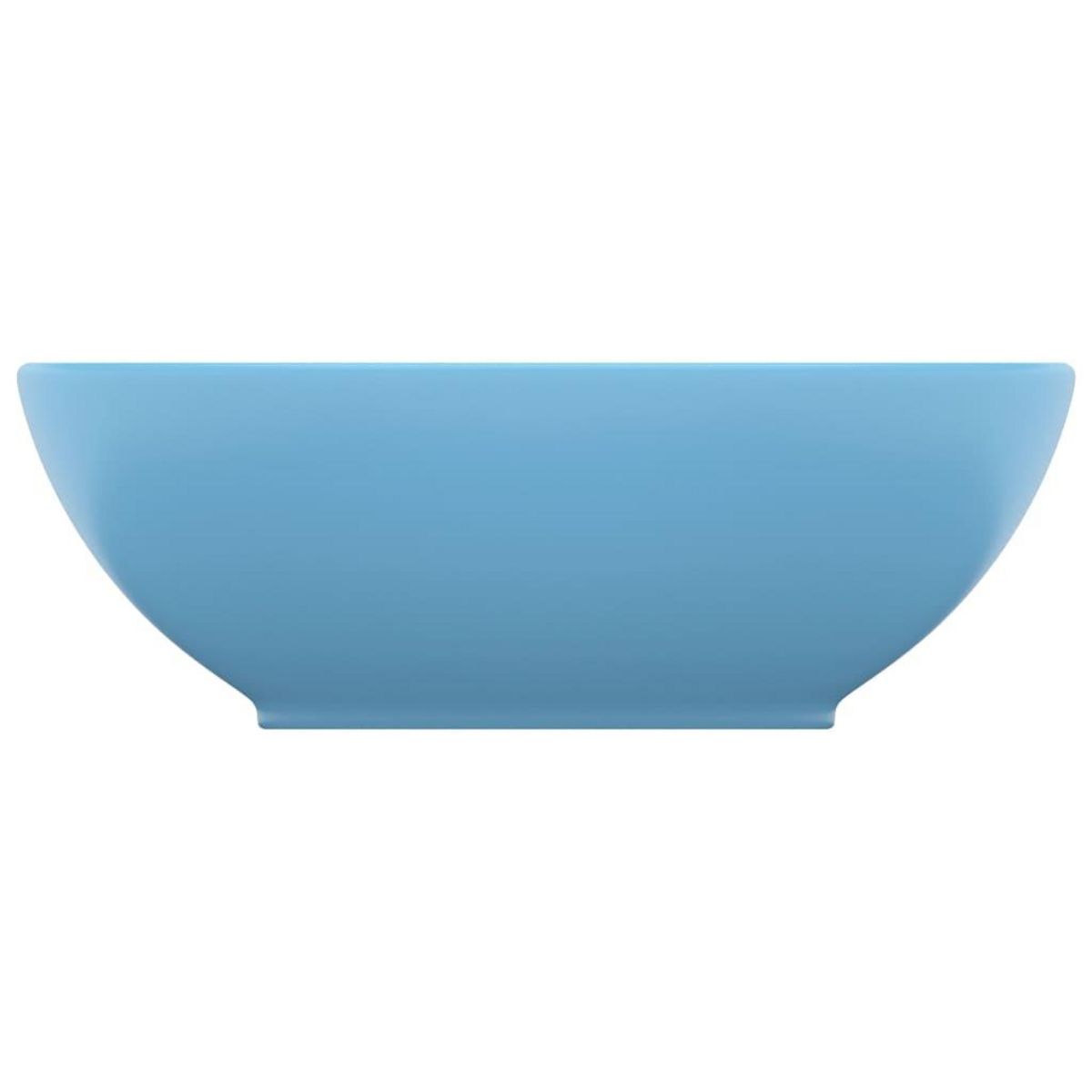 VIDAXL Lavabo ovale de luxe Bleu clair mat 40x33 cm Ceramique