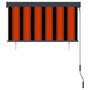 VIDAXL Store roulant d'exterieur 120x250 cm Orange et marron