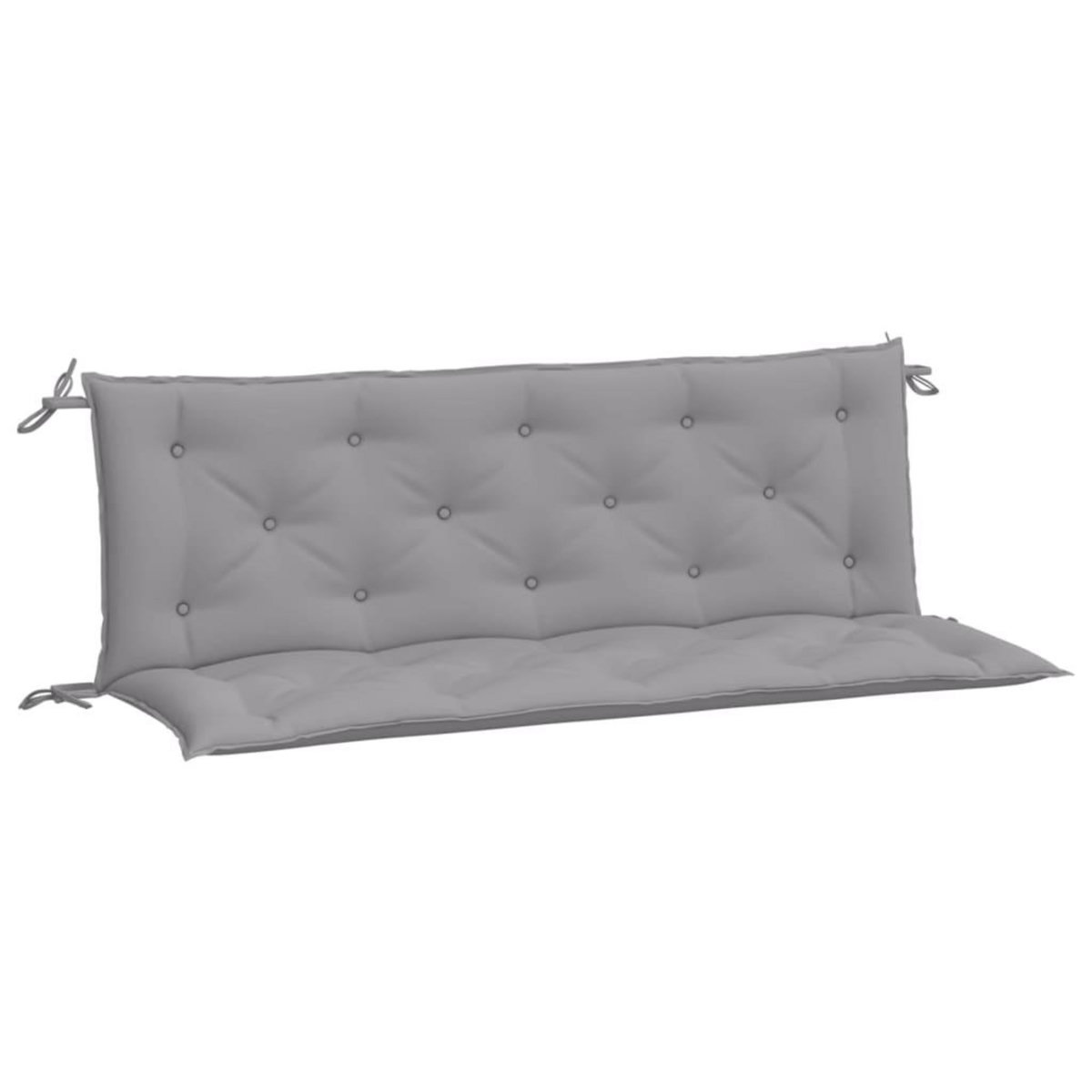 VIDAXL Coussins de banc jardin lot de 2 gris 150x50x7 cm tissu Oxford