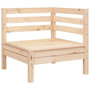 Voir la diapositive 5 : VIDAXL Canape de jardin 2 places et repose-pied bois pin massif