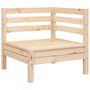 Voir la diapositive 5 : VIDAXL Canape de jardin 2 places et repose-pied bois pin massif