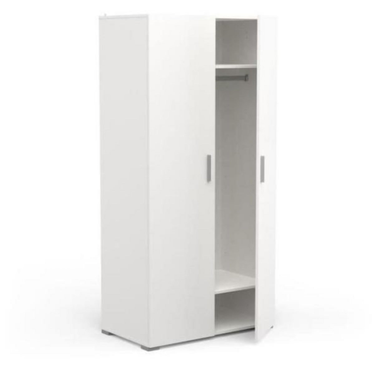 Demeyere Chambre complete adulte LIFE - Lit + Commode + Armoire - Décor blanc - DEMEYERE - Fabriqué en France