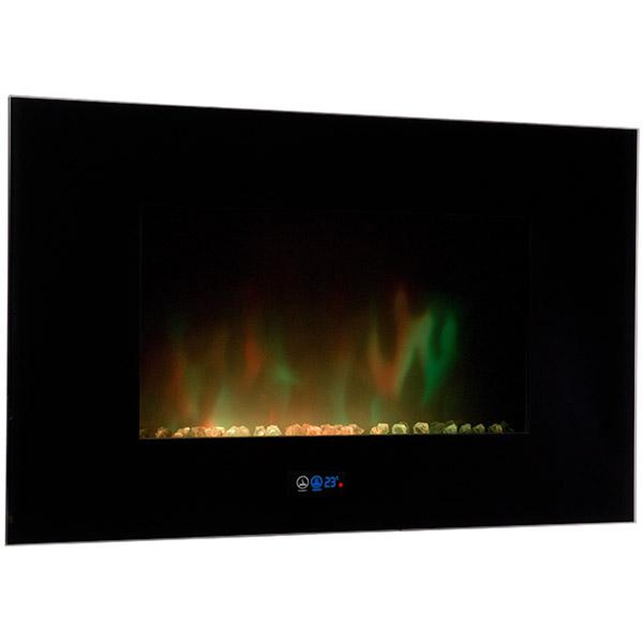 Voir la diapositive 5 : Chemin'arte Cheminée électrique 2000w avec télécommande - volcano