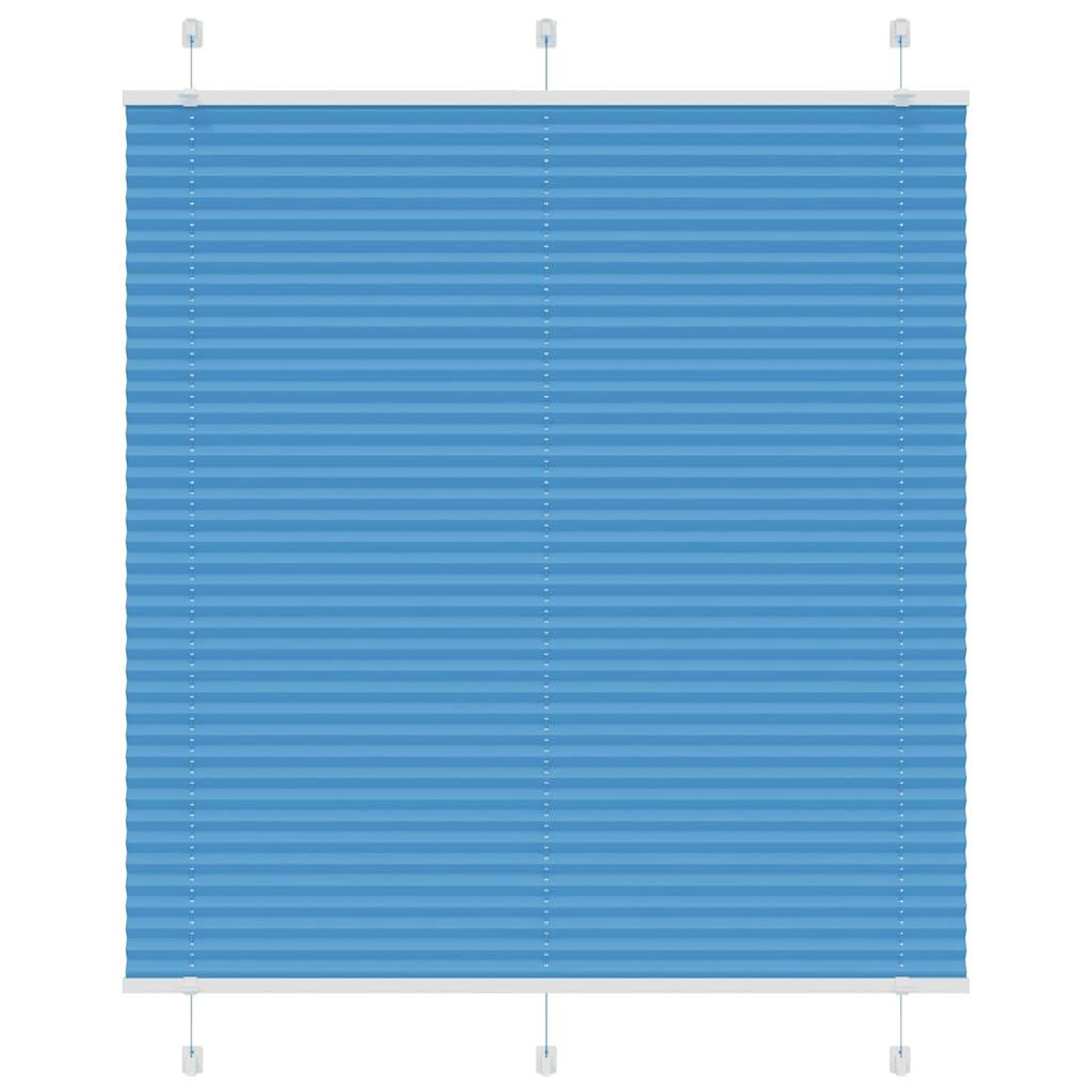 VIDAXL Store plisse bleu 120x100 cm largeur du tissu 119,4cm polyester