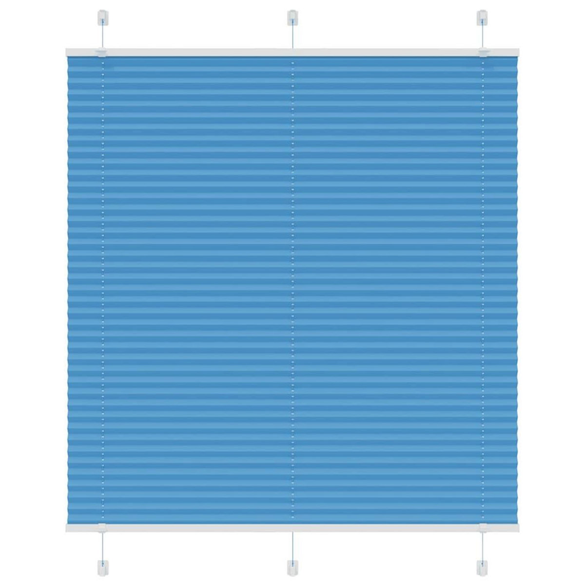 VIDAXL Store plisse bleu 120x100 cm largeur du tissu 119,4cm polyester