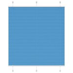VIDAXL Store plisse bleu 120x100 cm largeur du tissu 119,4cm polyester