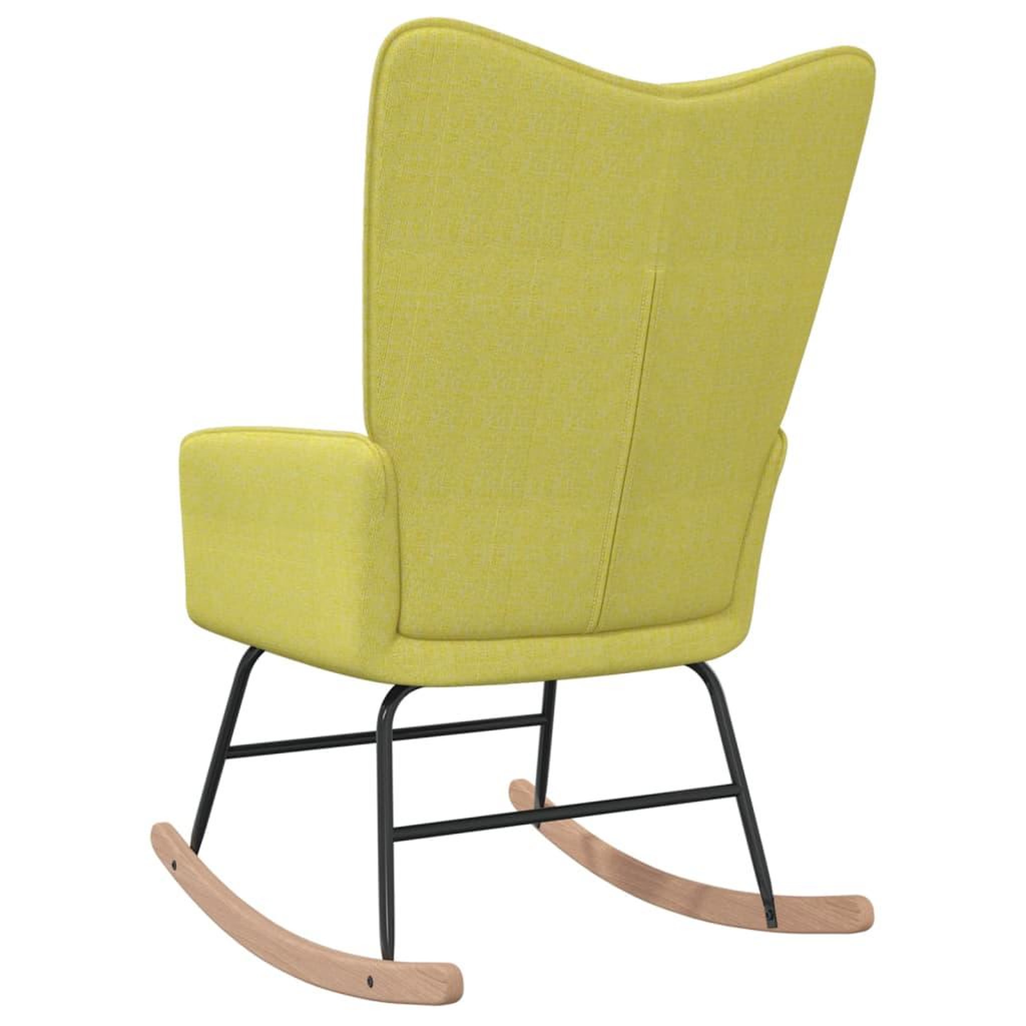 Voir la diapositive 4 : VIDAXL Chaise a bascule Vert Tissu