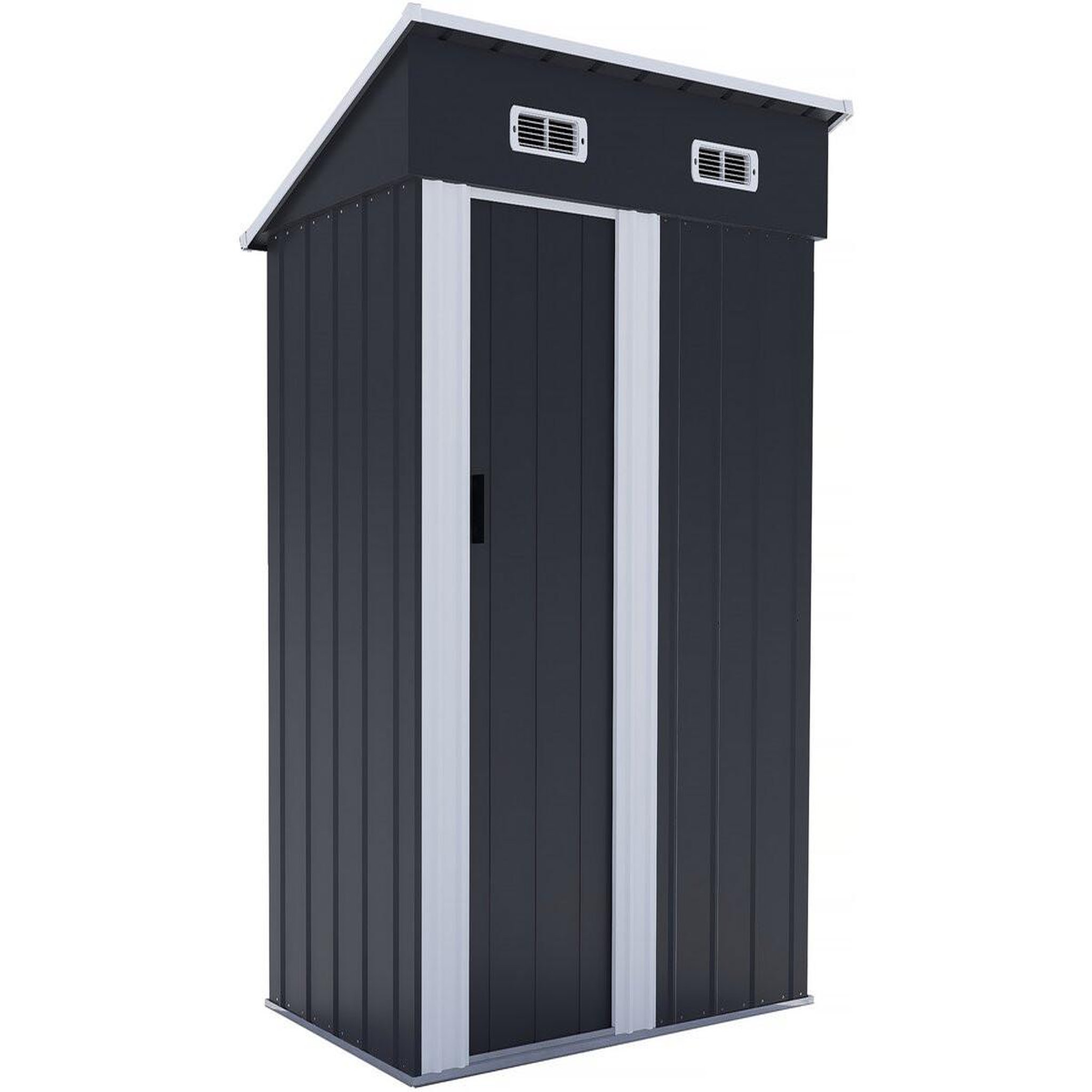 Habitat et Jardin Abri de jardin métal porte coulissante  memphis  - 1,36 m² - gris