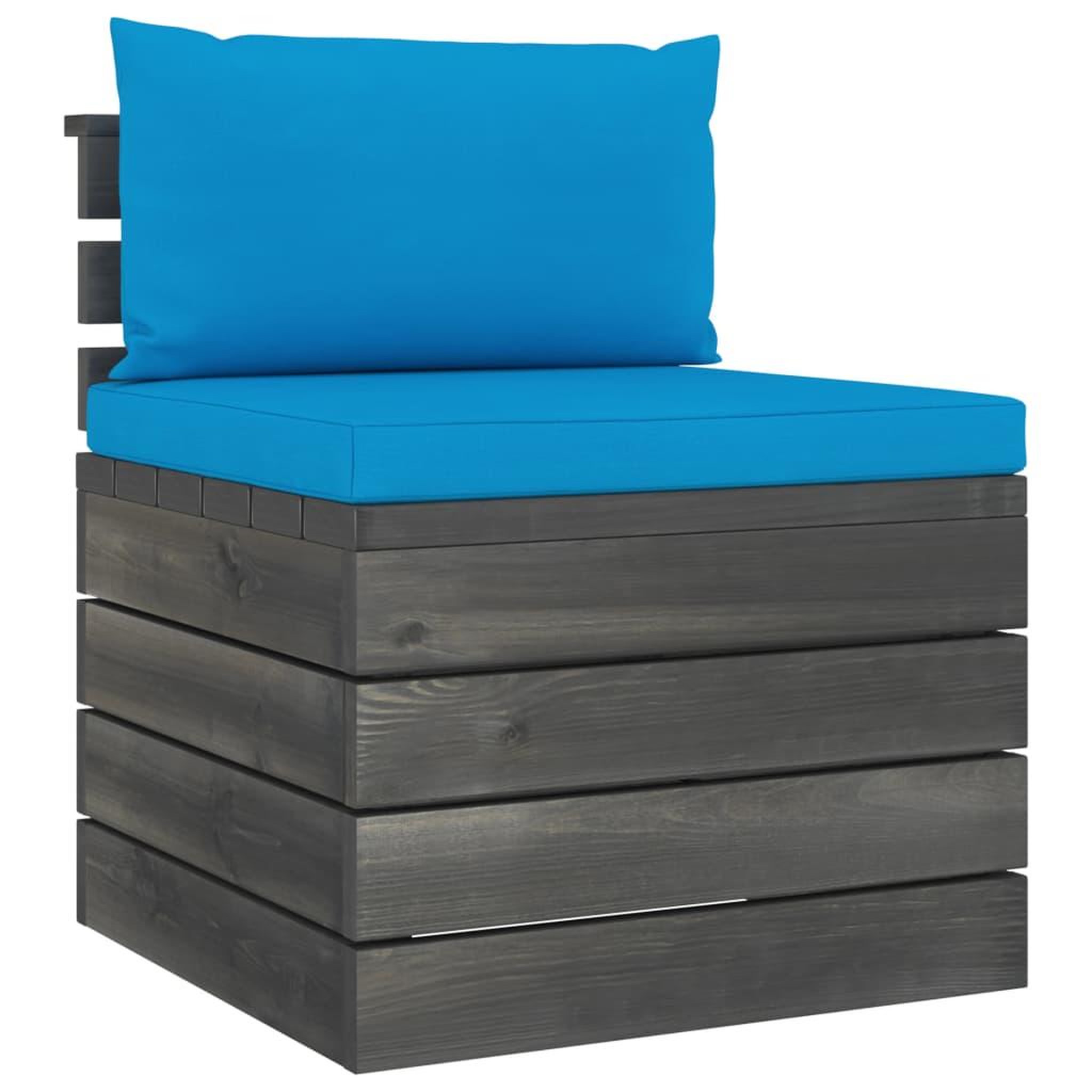 Voir la diapositive 4 : VIDAXL Salon palette de jardin 6 pcs avec coussins Bois de pin massif