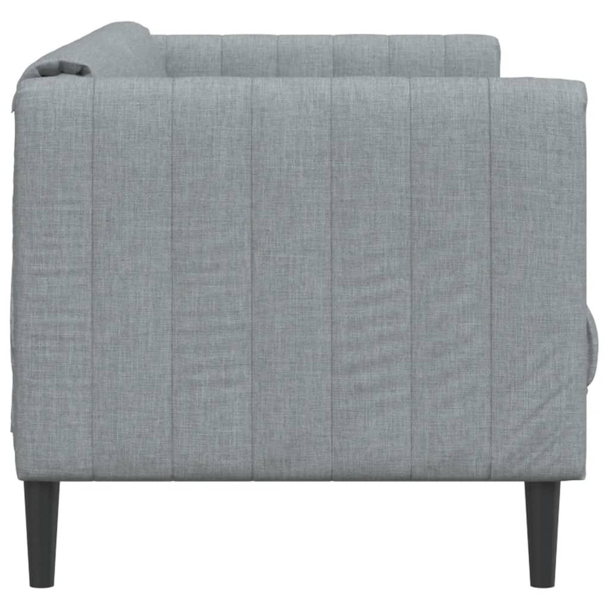 Voir la diapositive 5 : VIDAXL Canape a 3 places gris clair tissu