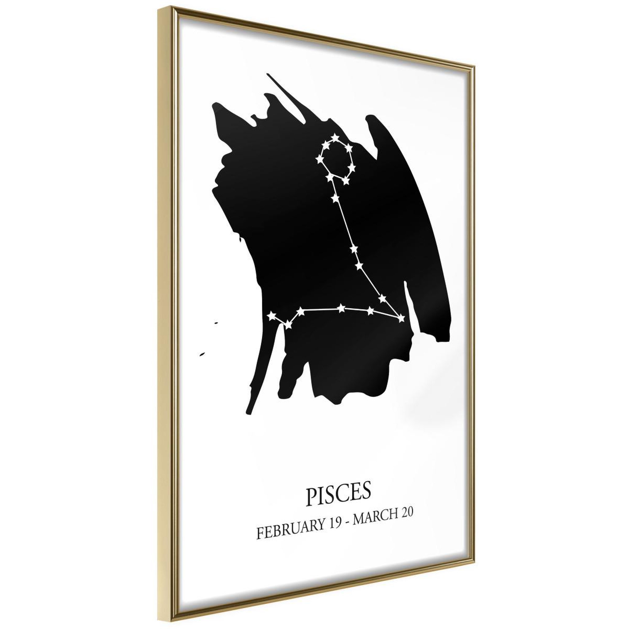 Paris Prix Affiche murale encadrée  zodiac pisces i