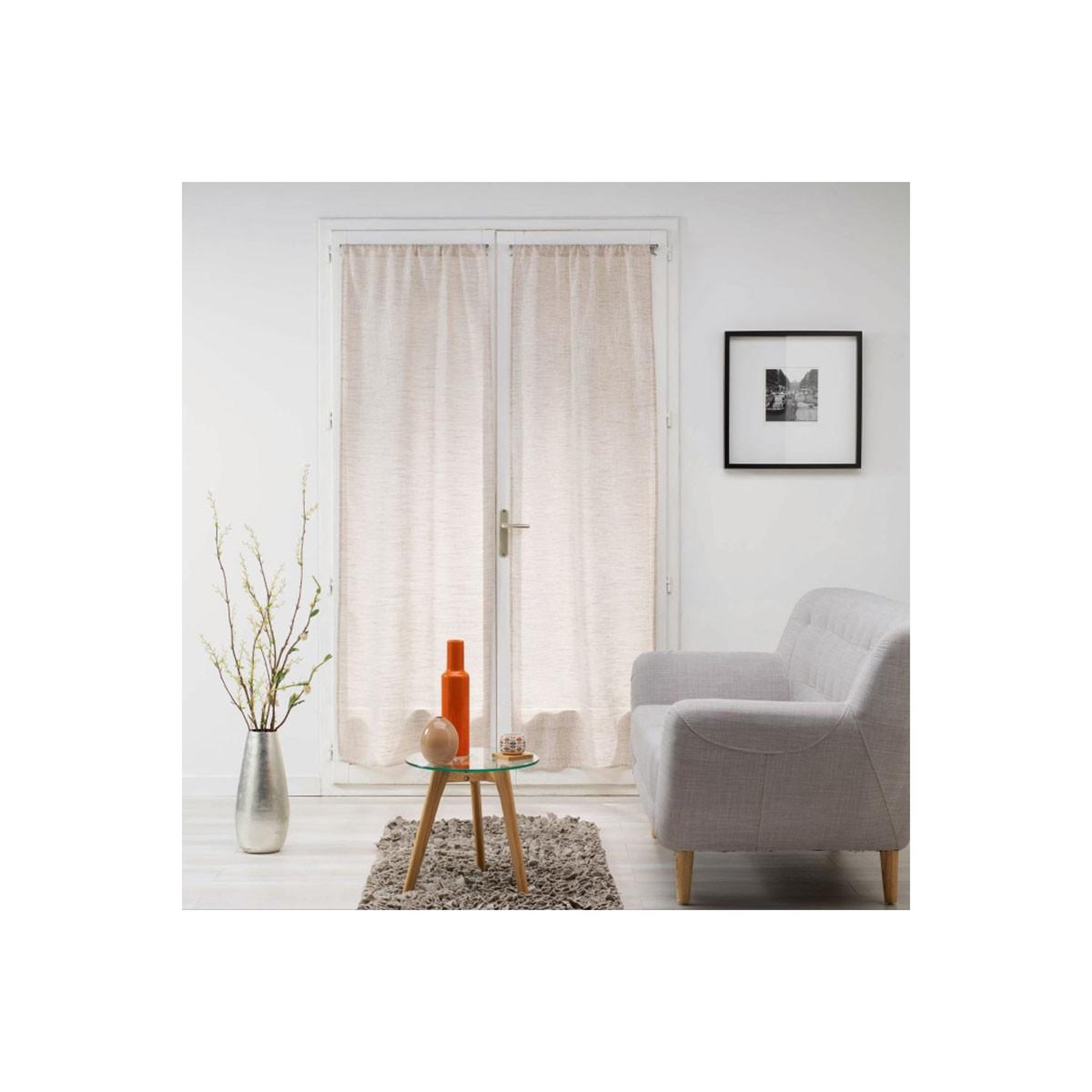 Douceur d'Intérieur Paire de voilages  milza  70x200cm beige