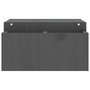 Voir la diapositive 6 : VIDAXL Support de moniteur Gris 70x27,5x15 cm Bois de pin solide