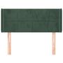 Voir la diapositive 3 : VIDAXL Tete de lit avec oreilles Vert fonce 93x16x78/88 cm Velours