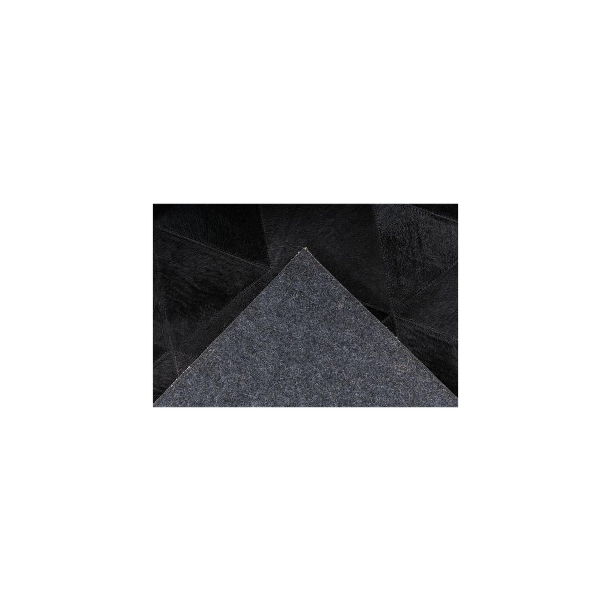 Voir la diapositive 3 : Paris Prix Tapis Fait Main en Cuir  Lavin VI  Noir