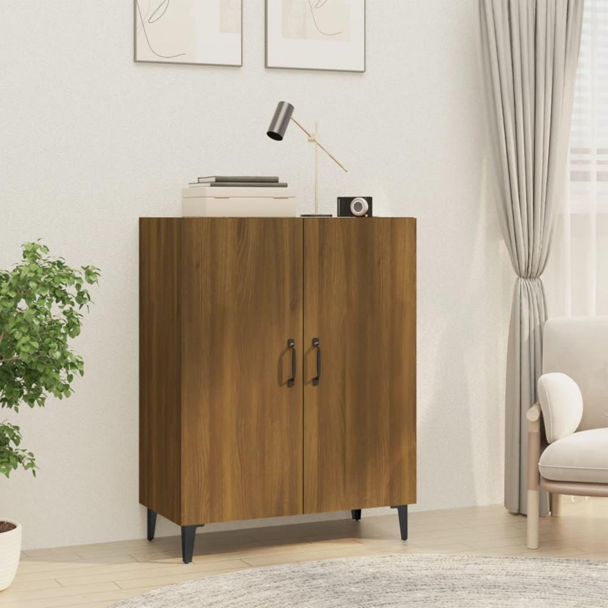 VIDAXL Buffet Chene marron 70x34x90 cm Bois d'ingenierie