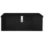 Voir la diapositive 2 : VIDAXL Boîte de rangement Noir 80x39x30 cm Aluminium