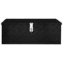 Voir la diapositive 2 : VIDAXL Boîte de rangement Noir 80x39x30 cm Aluminium