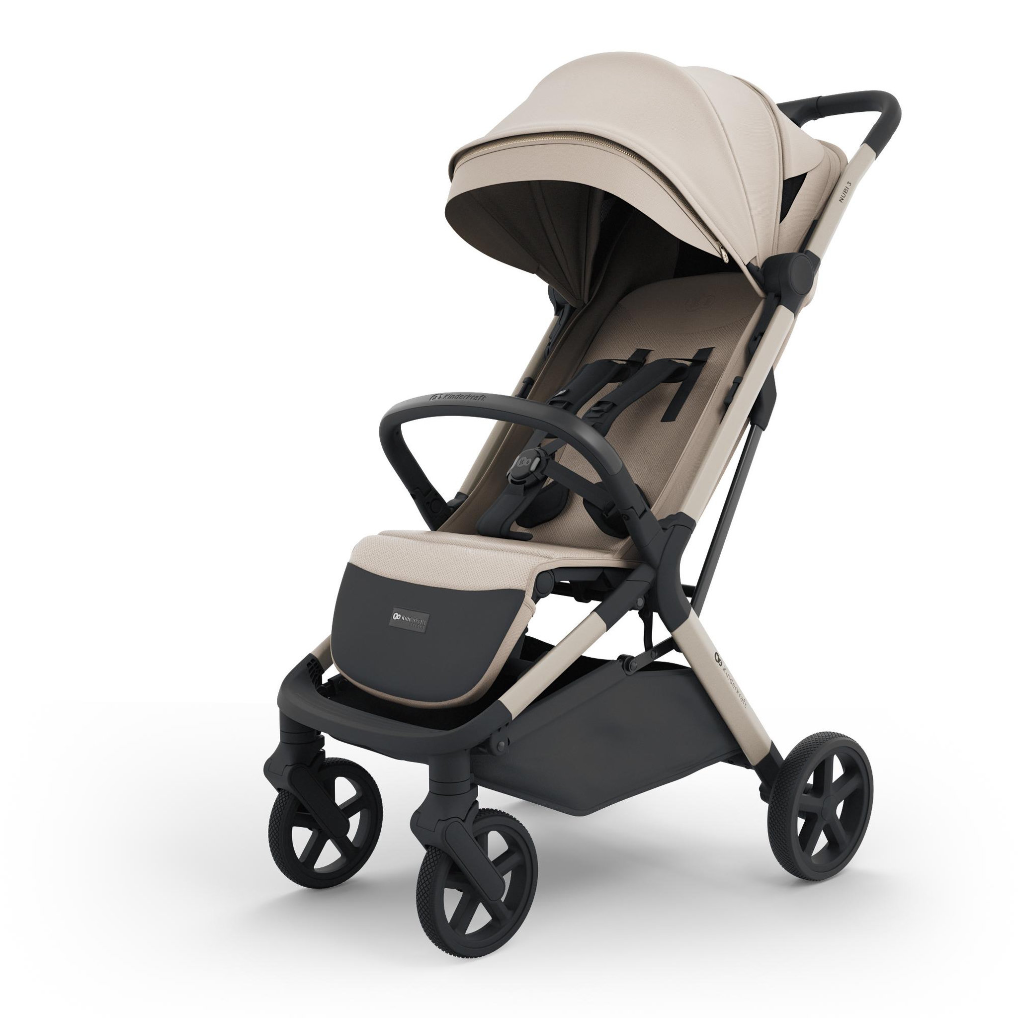 Voir la diapositive 4 : KINDERKRAFT Poussette compacte autofolding avec suspension
