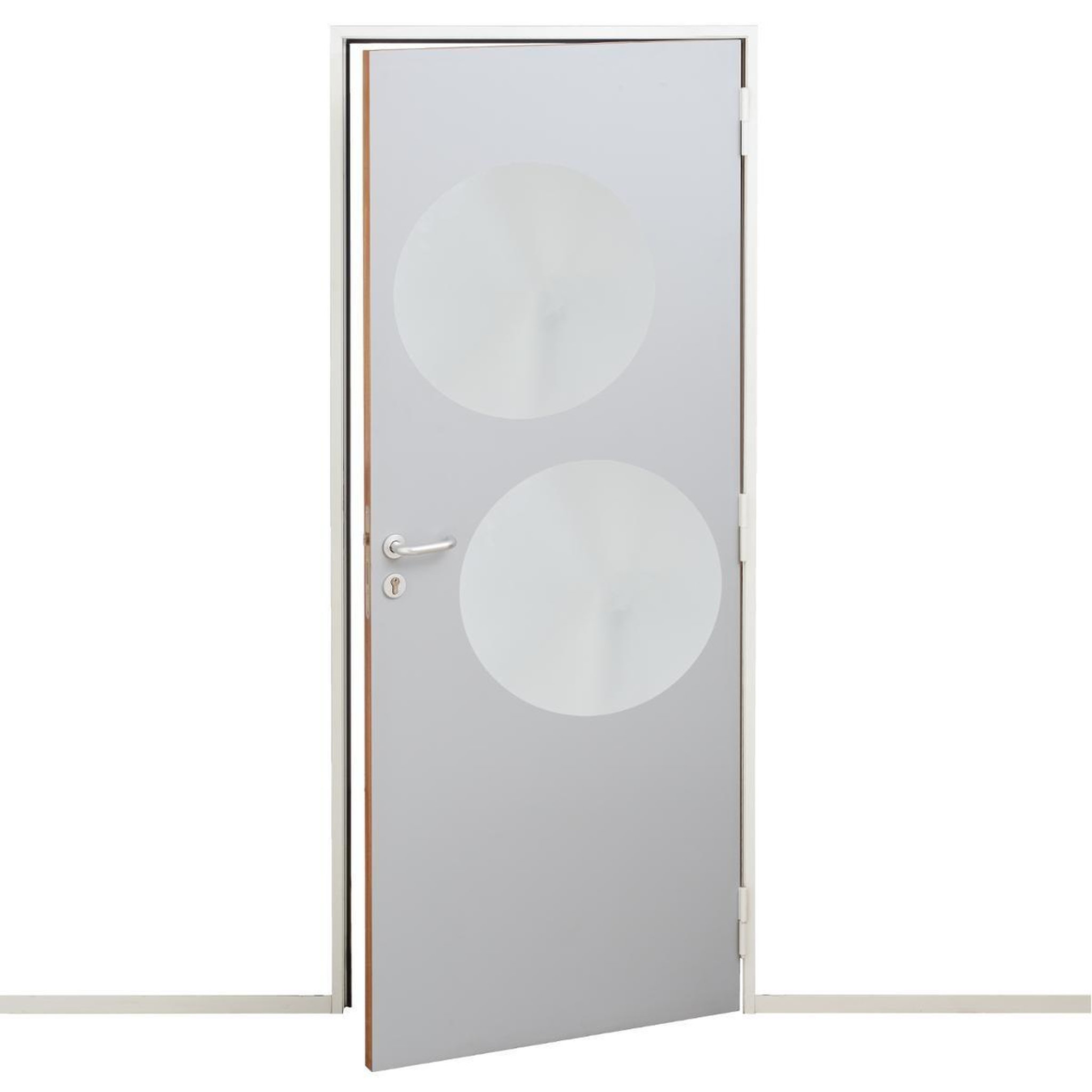 Voir la diapositive 4 : ATMOSPHERA Lot de 2 Miroirs Adhésifs  Rond  40x40cm Argent
