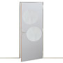 Voir la diapositive 4 : ATMOSPHERA Lot de 2 Miroirs Adhésifs  Rond  40x40cm Argent