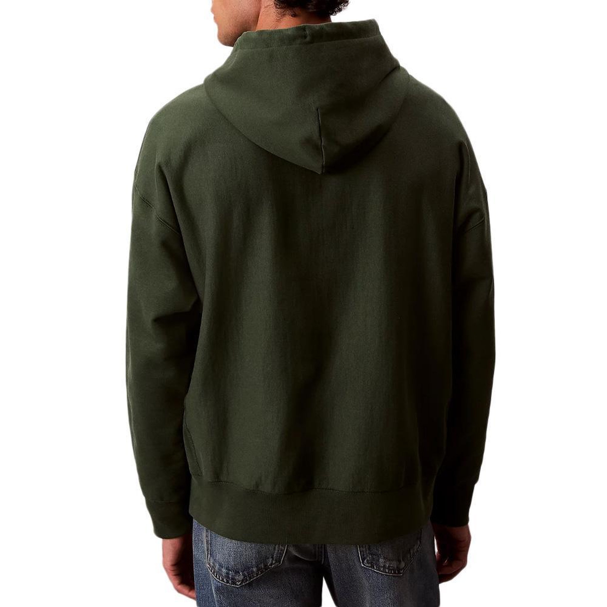 Voir la diapositive 2 : CALVIN KLEIN JEANS Sweat à Capuche Vert Homme Calvin Klein Jeans Premium Terry