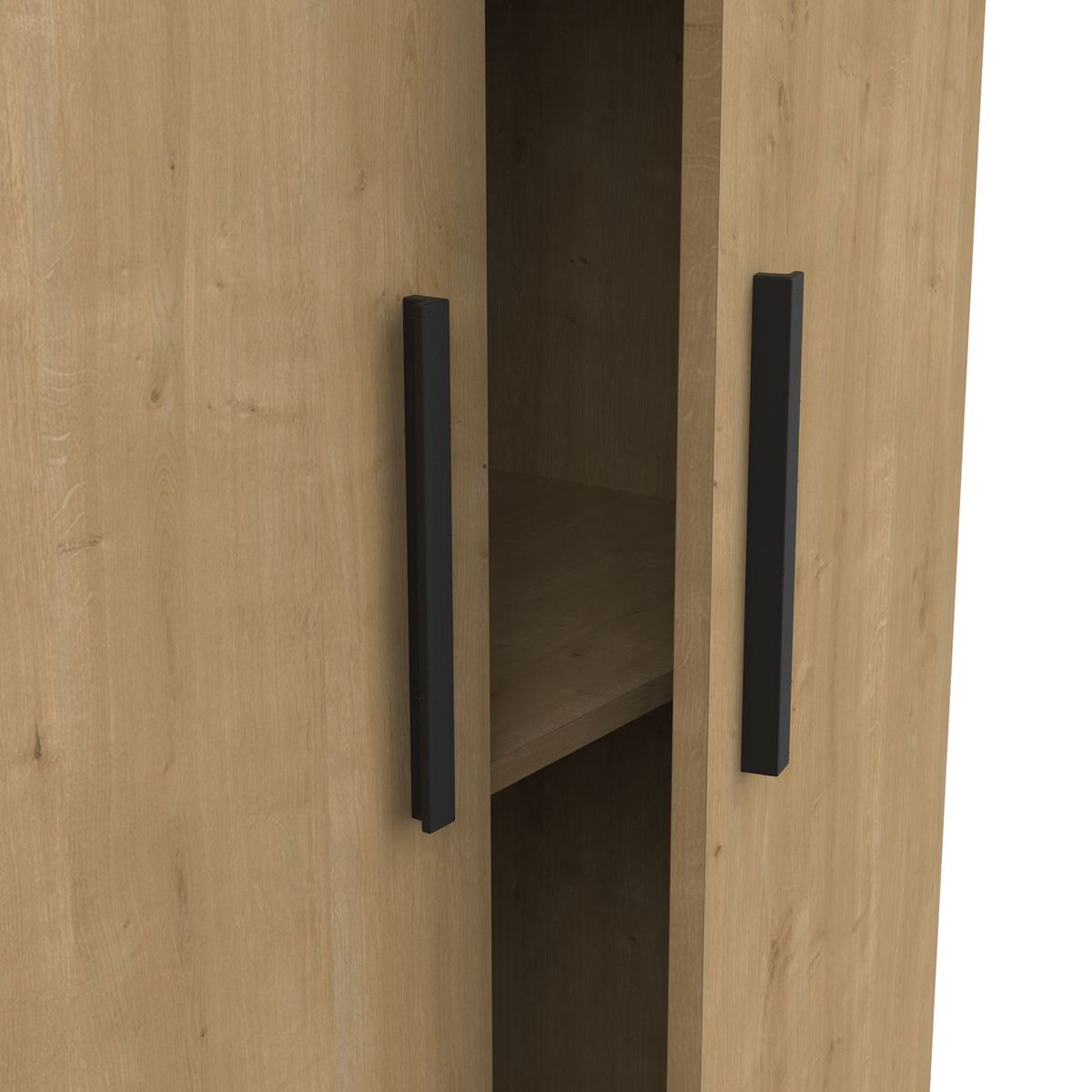 Armoire 2 portes 1 tiroir L90 cm LIZZIE