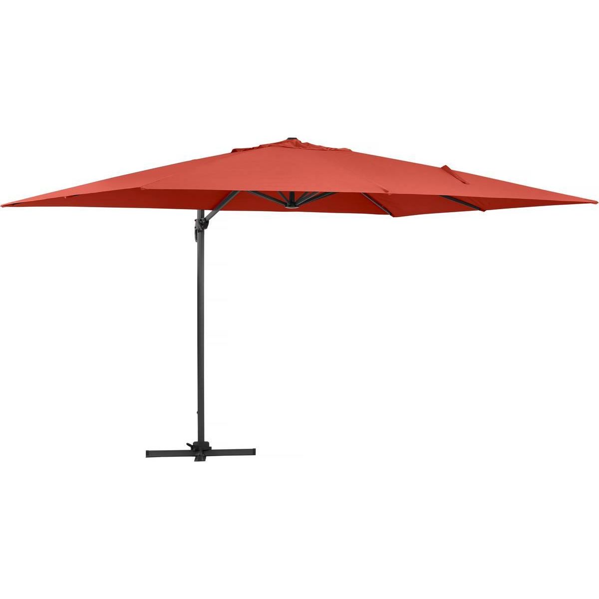 Habitat et Jardin Parasol déporté  Sun 4  - 3 x 4 m - Rouge