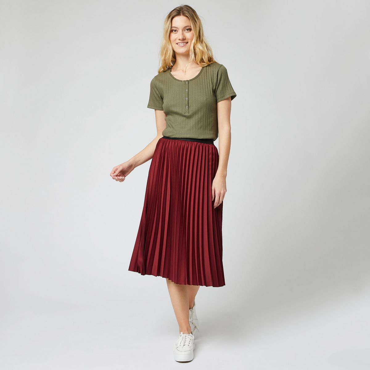 INEXTENSO Jupe plissée femme