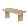 Voir la diapositive 1 : Habitat et Jardin Table à manger en bois  Linza  180 x 90 x 75 cm - Chêne à miel